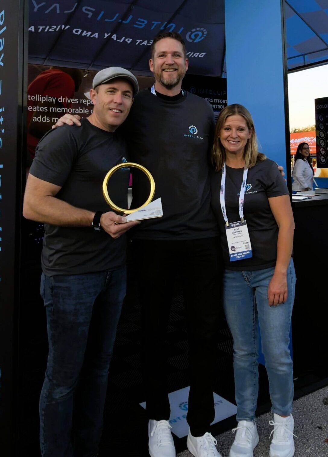Guests wearing Intelliplay BLE and RFID smart wristbands at an indoor adventure park